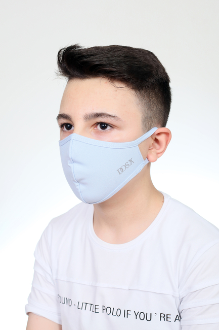 Antibakteriyel Bez Maske 15 Adet Mavi
