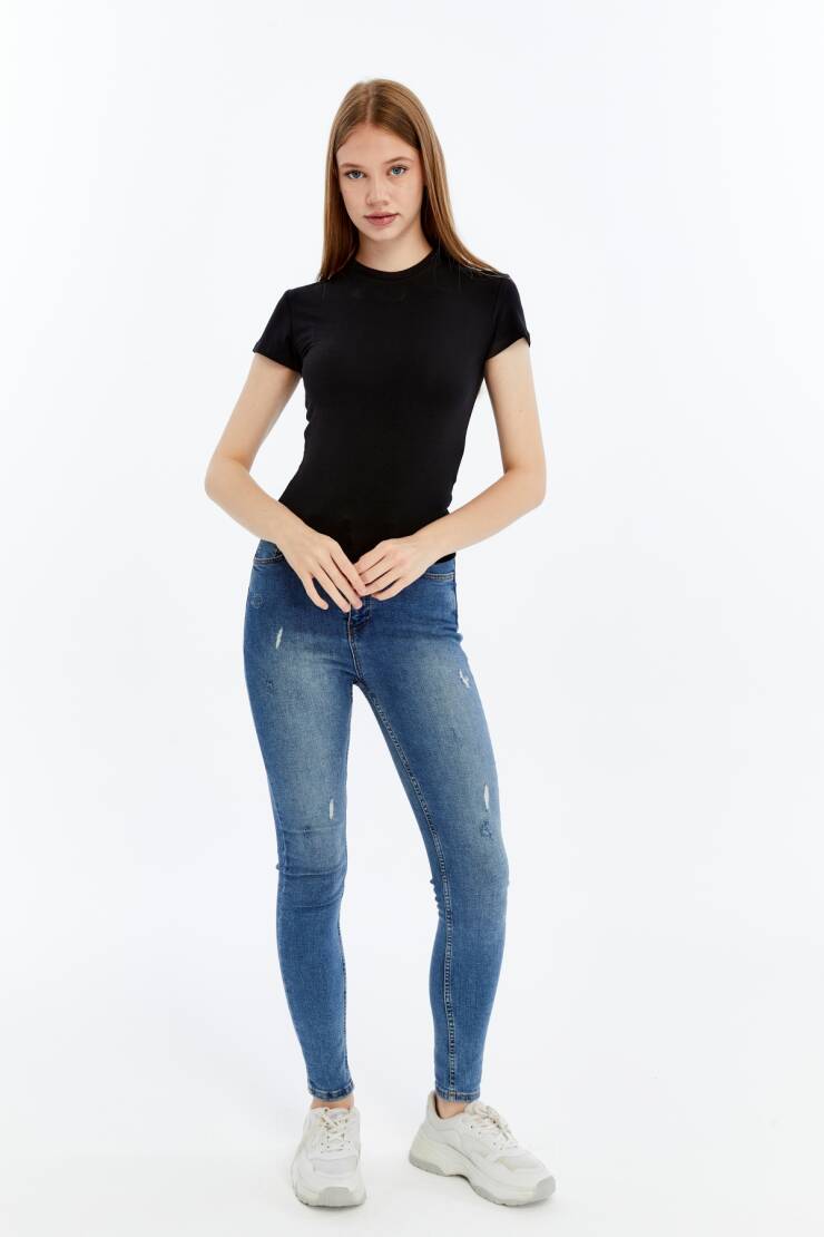 Duru Kadın 0 Yaka T-Shirt - 3