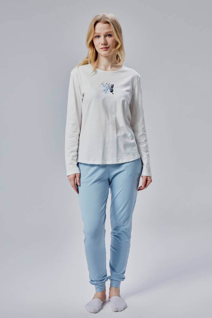 Fly Bayan Pamuk Pijama Takımı - 10