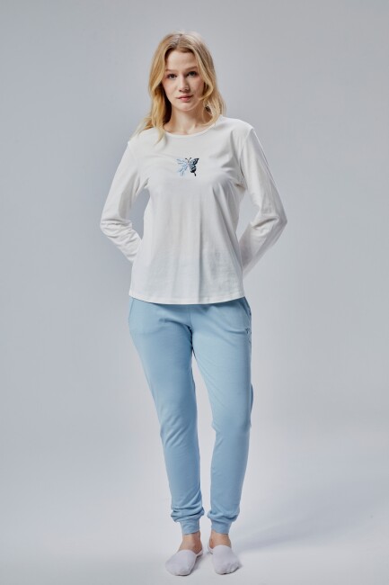 Fly Bayan Pamuk Pijama Takımı - 13