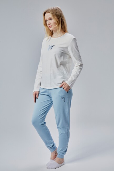 Fly Bayan Pamuk Pijama Takımı - 12