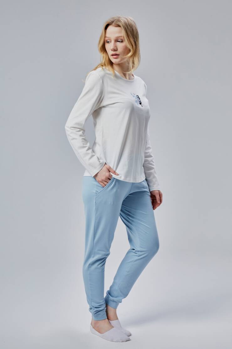Fly Bayan Pamuk Pijama Takımı - 14