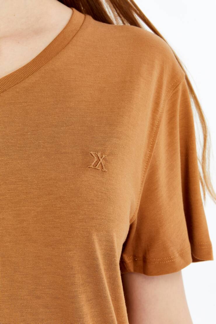 Terra V Yaka Bambu Kadın T-Shirt - 15