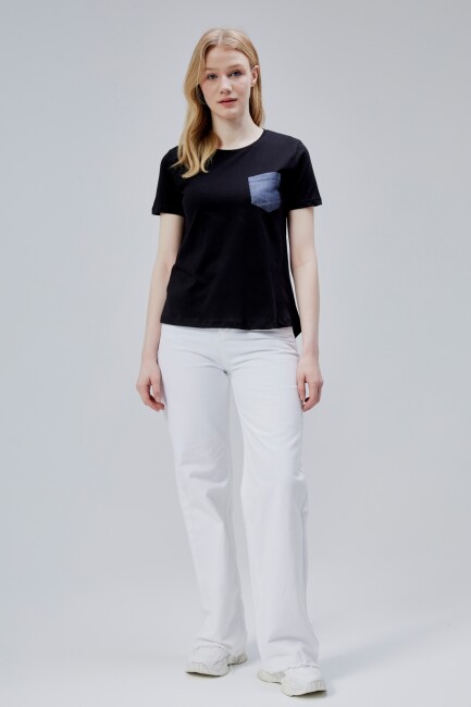 İsabel Bayan Cepli Tshirt - DOSXX