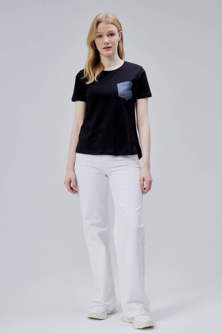 İsabel Bayan Cepli Tshirt - 1