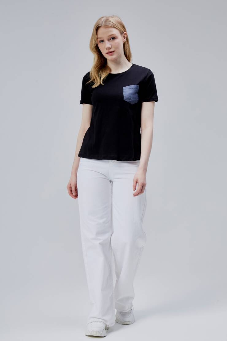 İsabel Bayan Cepli Tshirt - 4