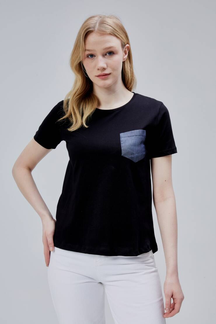İsabel Bayan Cepli Tshirt - 5
