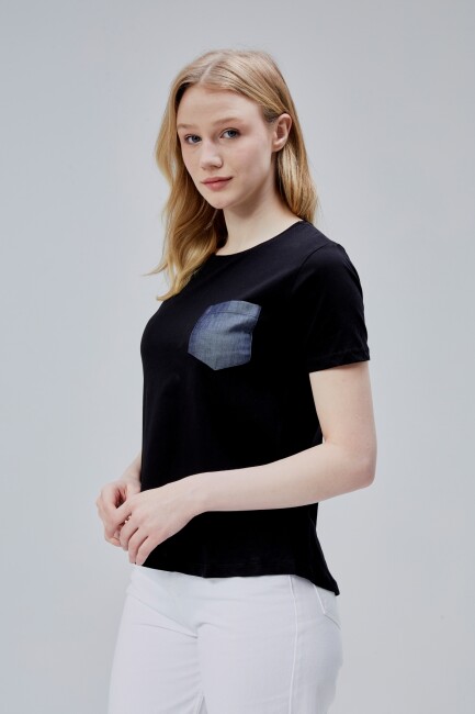 İsabel Bayan Cepli Tshirt - 6