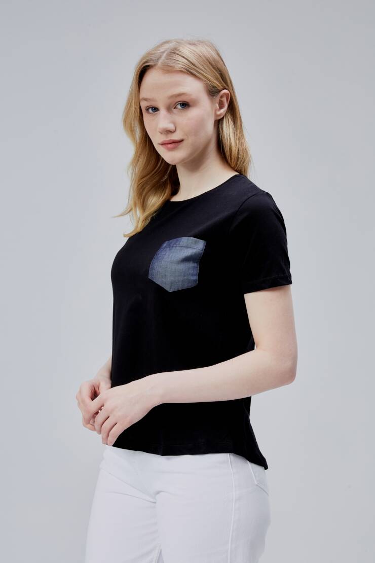 İsabel Bayan Cepli Tshirt - 6
