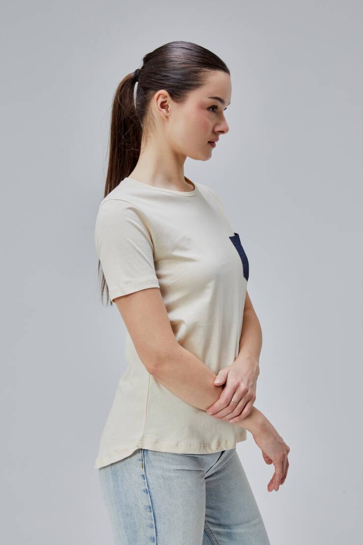 İsabel Bayan Cepli Tshirt - 11