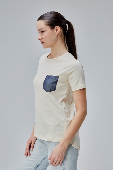 İsabel Bayan Cepli Tshirt - 13