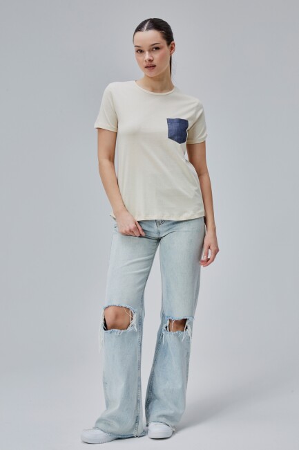 İsabel Bayan Cepli Tshirt - 9
