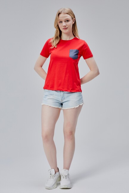 İsabel Bayan Cepli Tshirt - 17