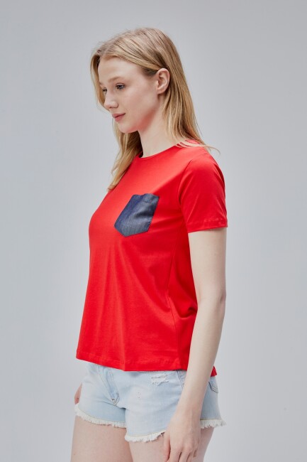 İsabel Bayan Cepli Tshirt - 21