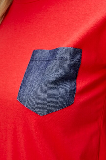 İsabel Bayan Cepli Tshirt - 19