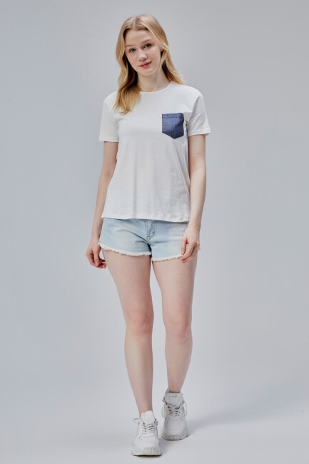 İsabel Bayan Cepli Tshirt - 23