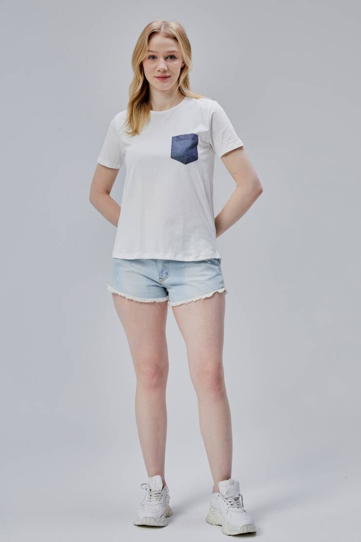 İsabel Bayan Cepli Tshirt - 25