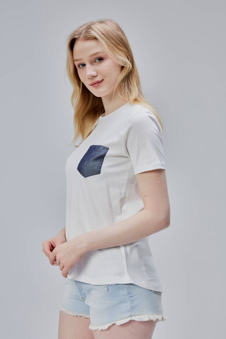 İsabel Bayan Cepli Tshirt - 29