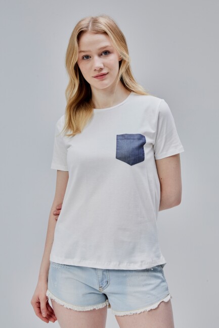 İsabel Bayan Cepli Tshirt - 24