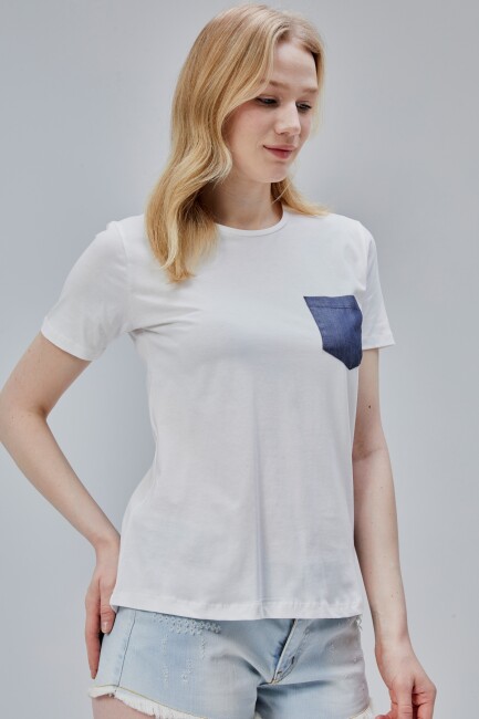 İsabel Bayan Cepli Tshirt - 26