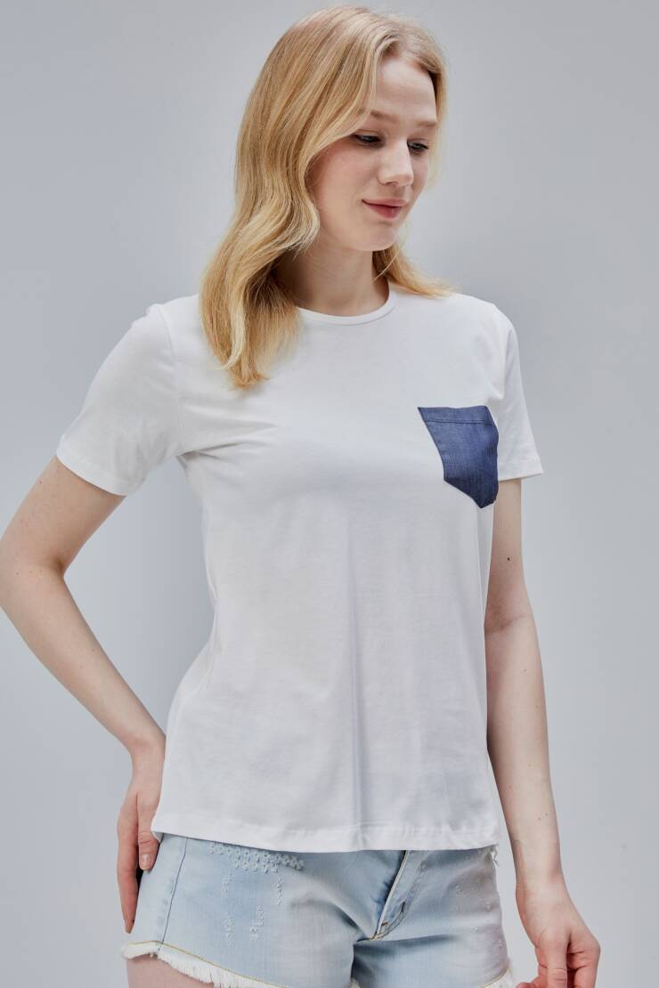 İsabel Bayan Cepli Tshirt - 26
