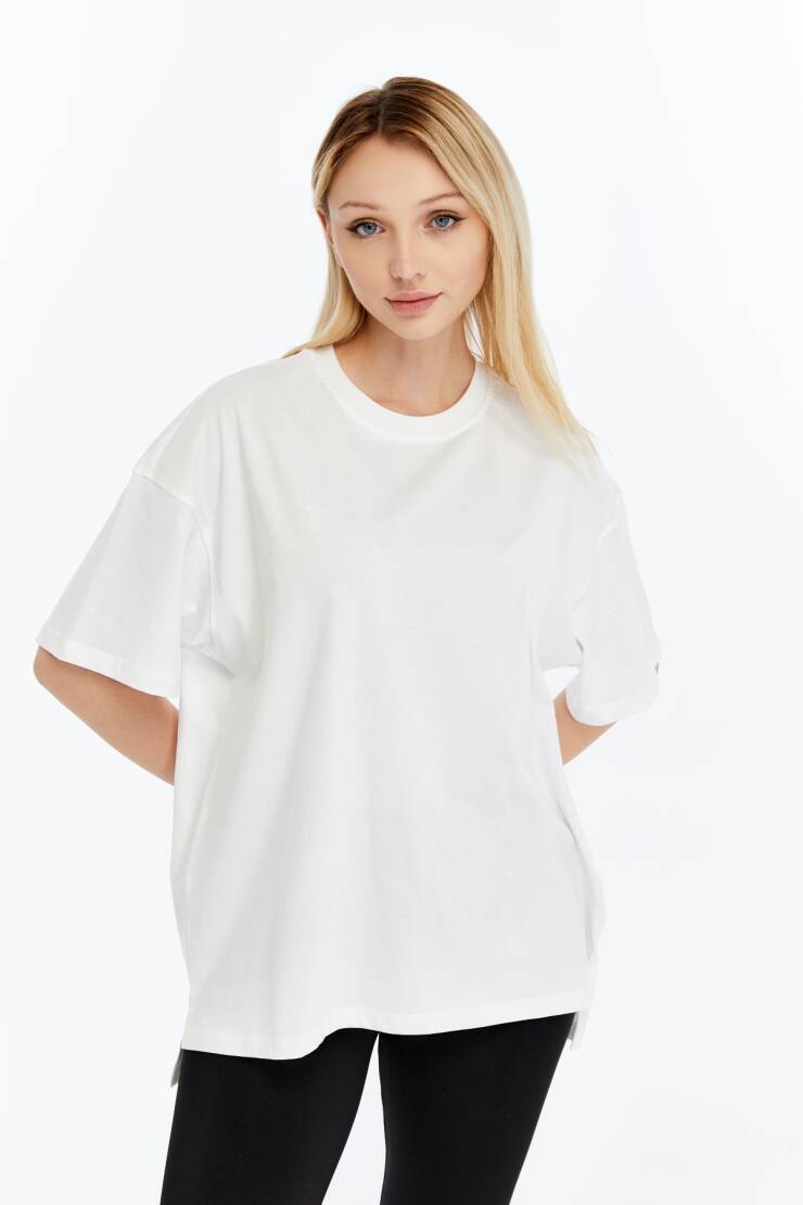 Lotus Kadın Oversize T-Shirt - 2