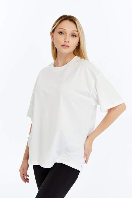 Lotus Kadın Oversize T-Shirt - 5