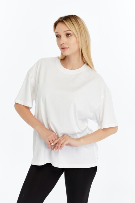 Lotus Kadın Oversize T-Shirt - 7