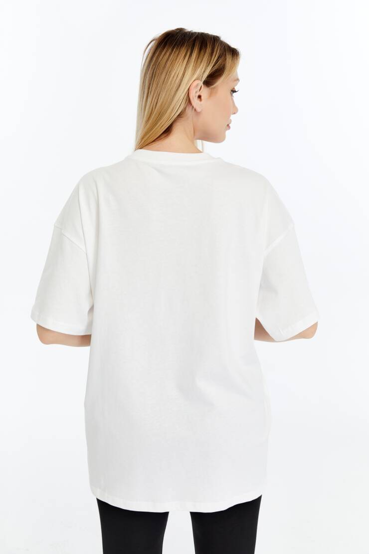 Lotus Kadın Oversize T-Shirt - 8