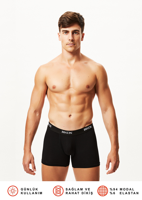 Modal Elastan Klasik Boxer(İKİLİ) - Thumbnail