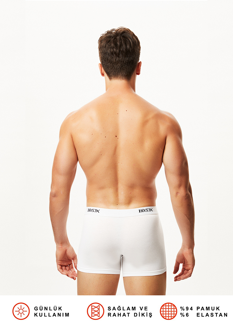 Pamuk Elastan Boxer(İKİLİ)