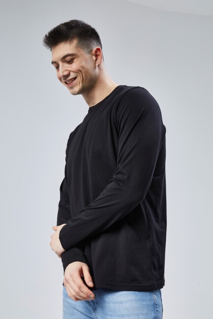 Face 0 Yaka Uzun Kol T-Shirt - 7