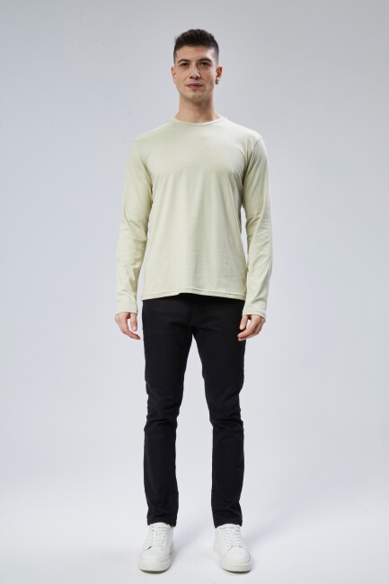 Face 0 Yaka Uzun Kol T-Shirt - 9