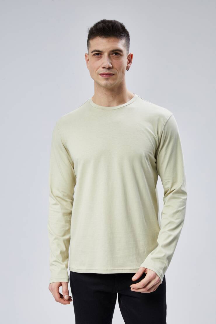 Face 0 Yaka Uzun Kol T-Shirt - 10