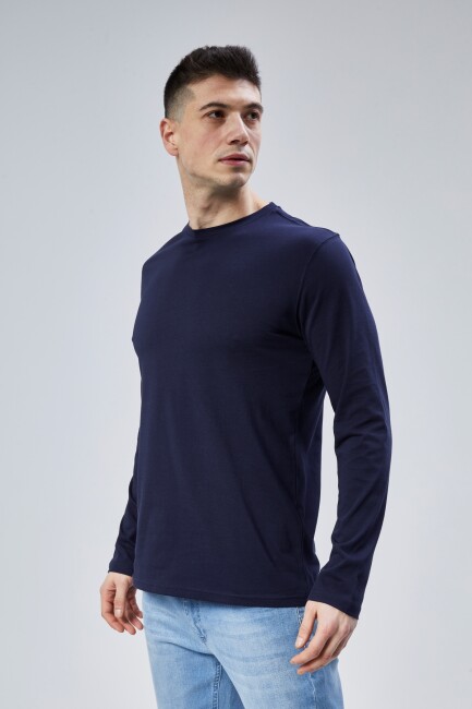 Face 0 Yaka Uzun Kol T-Shirt - 16