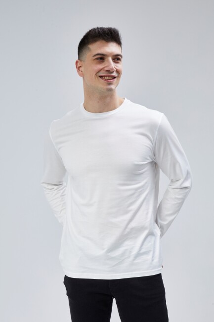 Face 0 Yaka Uzun Kol T-Shirt - 22