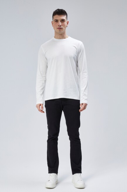 Face 0 Yaka Uzun Kol T-Shirt - 23