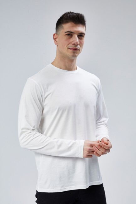 Face 0 Yaka Uzun Kol T-Shirt - 24