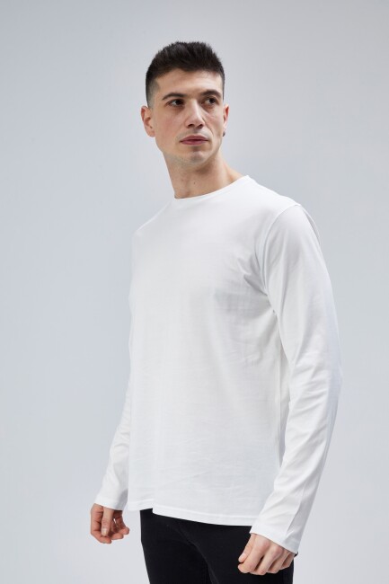 Face 0 Yaka Uzun Kol T-Shirt - 25