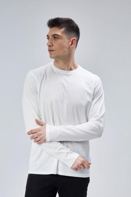 Face 0 Yaka Uzun Kol T-Shirt - 26
