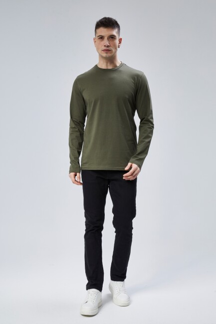 Face 0 Yaka Uzun Kol T-Shirt - 28