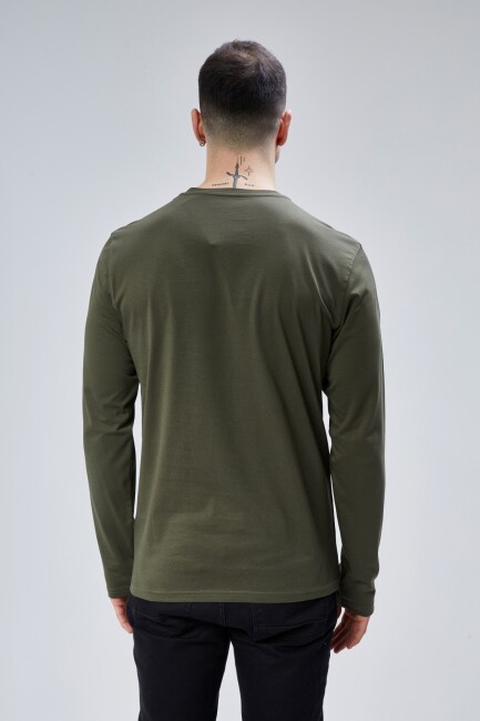 Face 0 Yaka Uzun Kol T-Shirt - 35