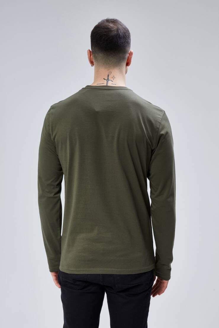 Face 0 Yaka Uzun Kol T-Shirt - 35