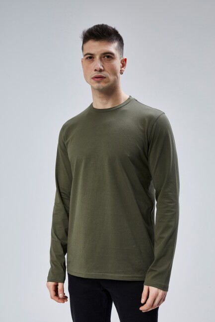 Face 0 Yaka Uzun Kol T-Shirt - 33