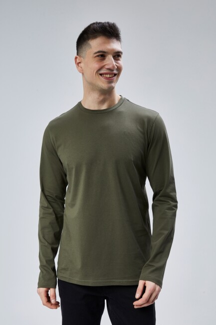 Face 0 Yaka Uzun Kol T-Shirt - 34