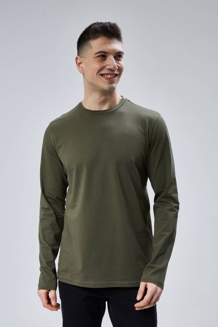 Face 0 Yaka Uzun Kol T-Shirt - 34