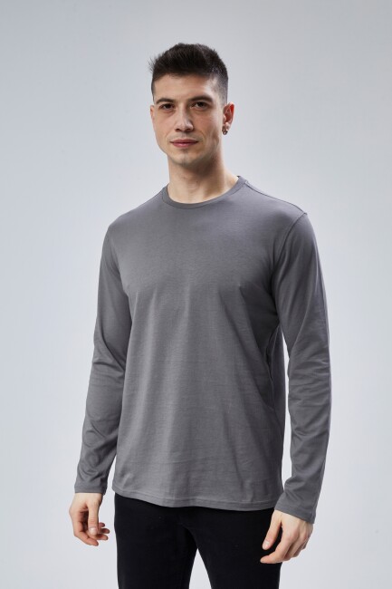 Face 0 Yaka Uzun Kol T-Shirt - 37