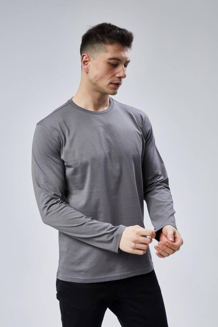 Face 0 Yaka Uzun Kol T-Shirt - 39