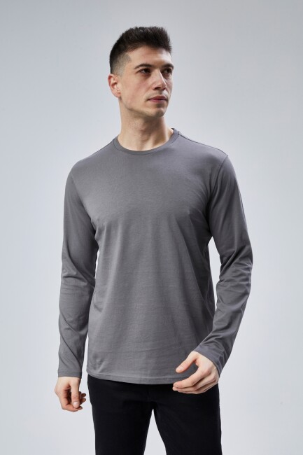 Face 0 Yaka Uzun Kol T-Shirt - 41