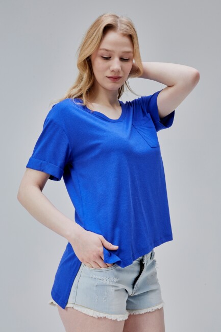 Storm Kadın Yırtmaçlı T-Shirt - 2